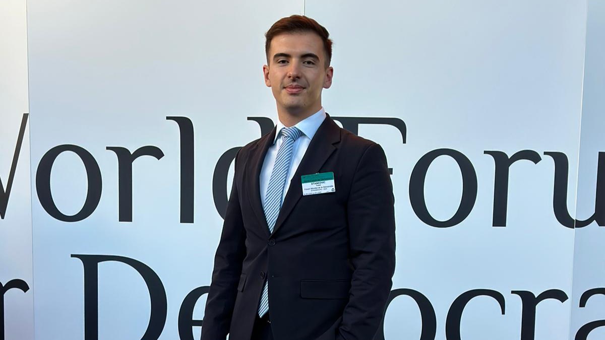 Тодор Станковић на Свјетском форуму за демократију